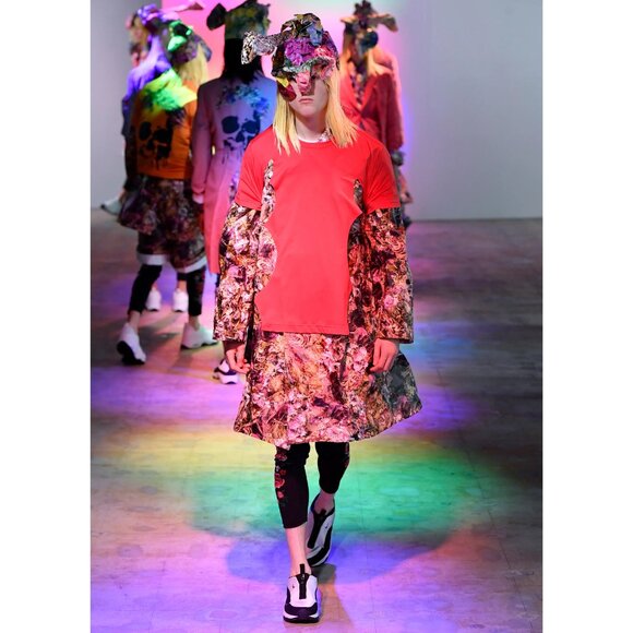 COMME DES GARÇONS HOMME DEUX Floral Jacron Coat - Picture 5 of 10